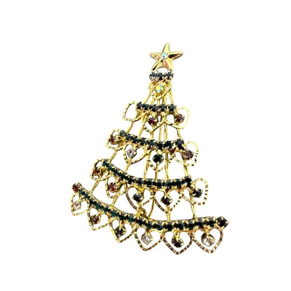 Vintage Christmas Themed Brooch Pin Set Mixit & More - Picture 8 of 9